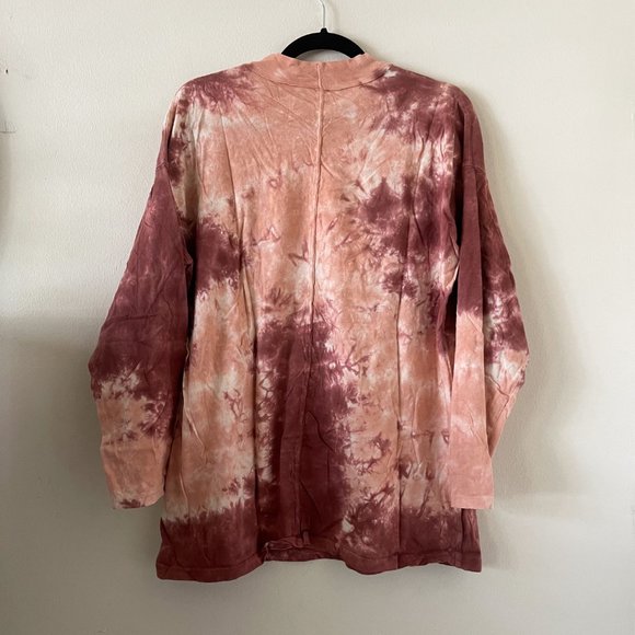 Free People Be Free Tie Dye Top - Cabernet Combo - Picture 7 of 7